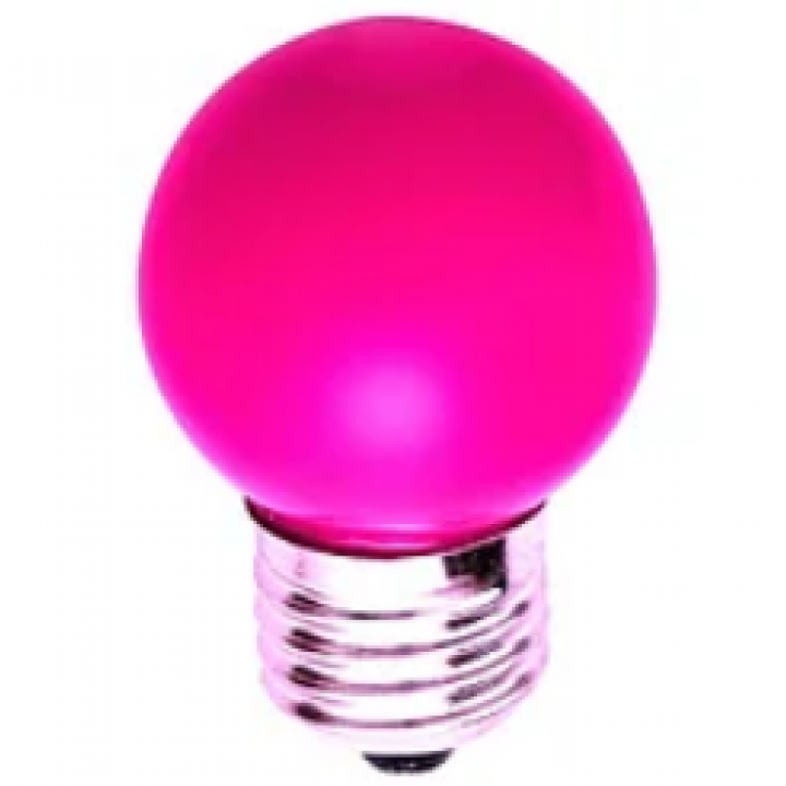 Лампа для белт лайта сд цоколь Е27 1W розовый