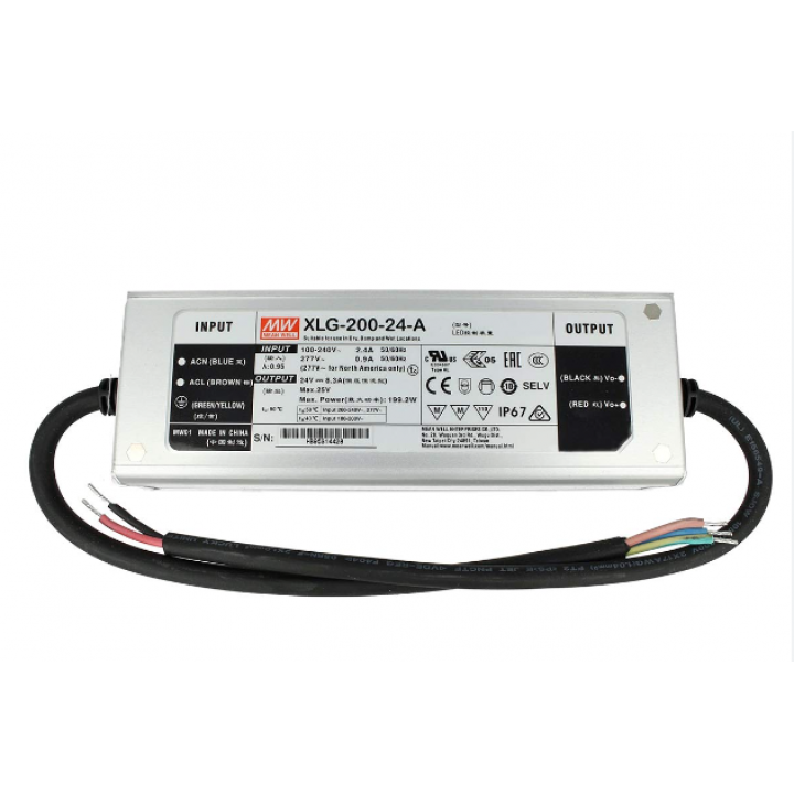 Блок питания MW XLG 24V 200W IP67